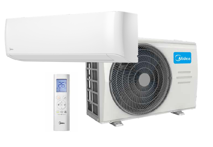 SILTUMSŪKNIS MIDEA OASIS PLUS MSOPBU-12HRFN8-QRE1GW MOX330-12HFN8-QRE1GW 3.5-4.3 kW, 35-45 m² Siltumsūkņu uzstādīšana, montāža, serviss, veikals