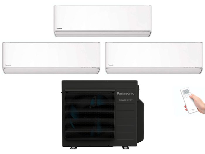 PANASONIC SILTUMSŪKNIS MULTISPLIT X2 POWER HEAT  NZ ETHEREA CS-NZ25YKE-1 / CU-2Z50ABEC 2,5KW